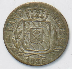 German States 1835 Kreuzer Bavaria 295623 combine shipping