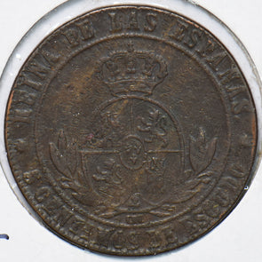Spain 1868 5 Cents 902499 combine shipping