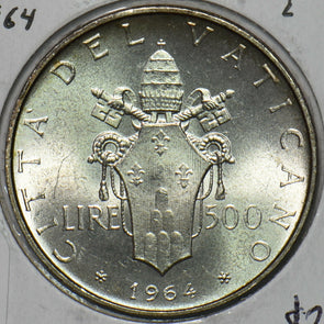 Vatican 1964 500 Lira 491238 combine shipping