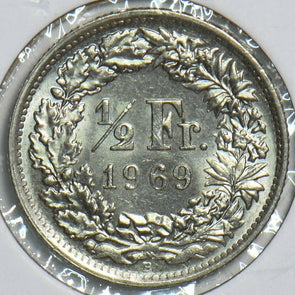Switzerland 1969 1/2 Franc 298064 combine shipping