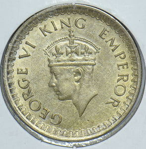 British India 1943 1/2 Rupee 291863 combine shipping
