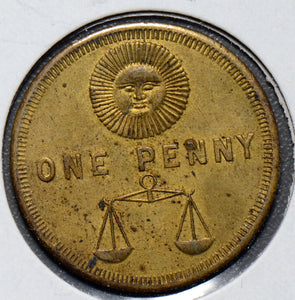 Token penny woodmen of the world rare U0028 combine shipping