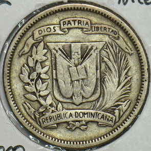 Dominican Republic 1942 25 Centavos 152437 combine shipping