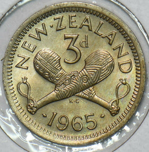 New Zealand 1965 3 Pence 297561 combine shipping