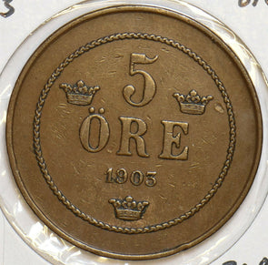 Sweden 1903 5 Ore 297921 combine shipping