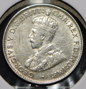Australia 1927 3 Pence Kangaroo animal Emu  191359 combine shipping