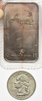 Canada 1990 's 1oz troy silver bar Capricorn National Co zodiac series BU0691 co