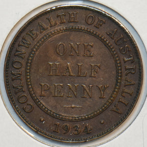 Australia 1934 1/2 Penny 195661 combine shipping