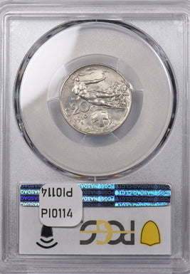 Italy 1910 R 20 Centesimi PCGS MS 63 PI0114 combine shipping