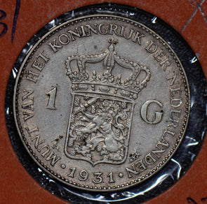 Netherlands 1931 Gulden silver  190472 combine shipping