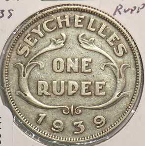 Seychelles 1939 Rupee 299417 combine shipping