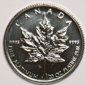 Canada 1999 5 Dollars platinum 1/10oz Platinum Maple GL0172 combine shipping