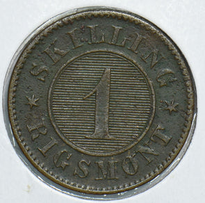 Denmark 1856 Rigsmont Skilling 298983 combine shipping