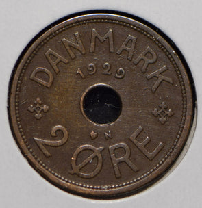 Denmark 1929 2 Ore  901510 combine shipping