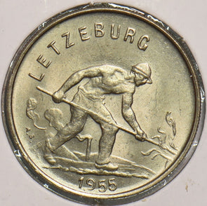 Luxembourg 1955 Franc 198968 combine shipping