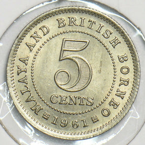 Malaya and British Borneo 1961 5 Cents 298371 combine shipping
