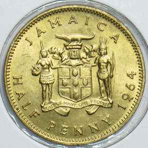 Jamaica 1964 1/2 Penny 198494 combine shipping