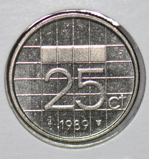 Netherlands 1989 25 Cents  900419 combine shipping