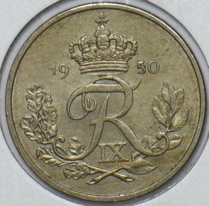 Denmark 1950 25 Ore 194952 combine shipping