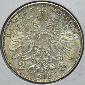 Austria 1912 2 Corona Eagle animal 296111 combine shipping