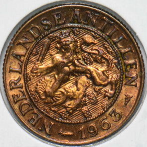Netherlands Antilles 1963 Cent Lion animal 192315 combine shipping