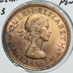 New Zealand 1963 1/2 Penny 198140 combine shipping