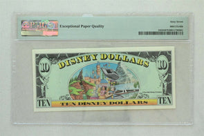 Disney Dollar 1998 $10 PMG Superb Gem Unc 67EPQ DIS55. Minnie. View of Disneyla