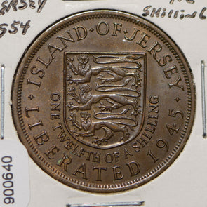 Jersey 1954 1/12 Shilling Leopards animal  900640 combine shipping