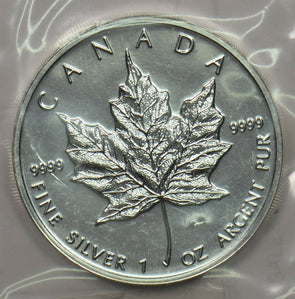 Canada 1997 5 Dollar silvre maple 1oz pure silver sealed BU0720 combine shipping