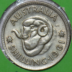 Australia 1961 Shilling Merino ram animal 902743 combine shipping