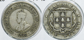 Jamaica 1920 1/2 Penny 198630 combine shipping