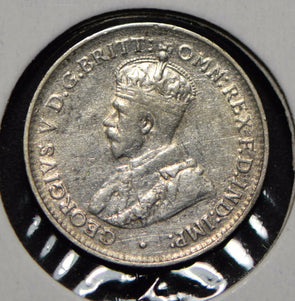 Australia 1918 3 Pence Kangaroo animal Emu  292013 combine shipping