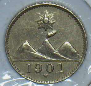Guatemala 1901 1/4 Real 190776 combine shipping