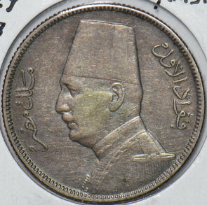 Egypt 1929 AH 1348 5 Piastres 296615 combine shipping
