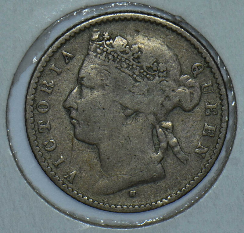 Straits Settlements 1882 Queen Victoria 10 Cents 290543 combine shipping