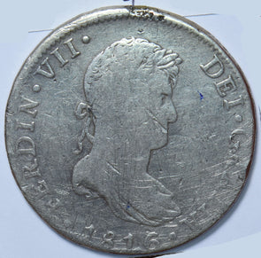 Mexico 1816 8 Reales M0362 combine shipping