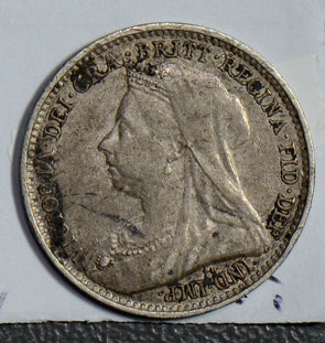 Great Britain 1893 3 Pence silver threepence GR0250 combine shipping