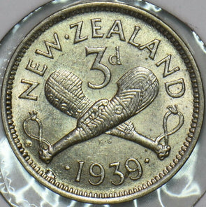 New Zealand 1939 3 Pence 196448 combine shipping