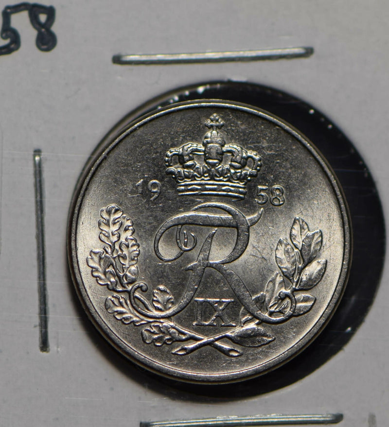 Denmark 1958 10 Ore gem BU 290356 combine shipping