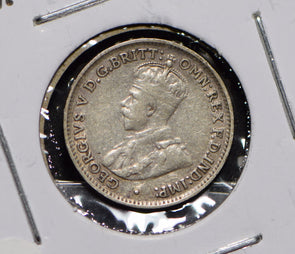 Australia 1924 3 Pence Kangaroo animal Moorhen  191222 combine shipping