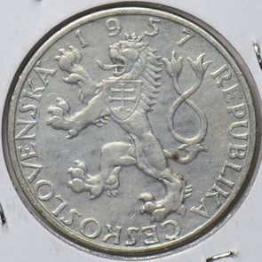 Czechoslovakia 1957 10 Korun Lion animal 150397 combine shipping