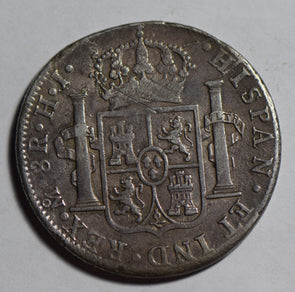 Mexico 1810 Mo HJ 8 Reales silver original surface M0330 combine shipping