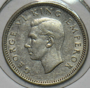 New Zealand 1937 3 Pence 152379 combine shipping