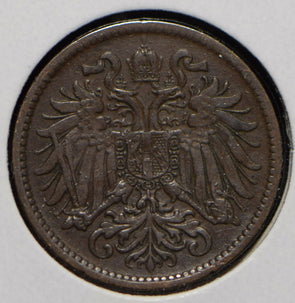 Austria 1902 2 Heller Eagle animal  901168 combine shipping