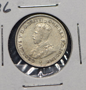 Australia 1936 3 Pence Kangaroo animal Moorhen  191211 combine shipping