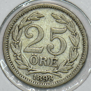 Sweden 1898 25 Ore 152808 combine shipping