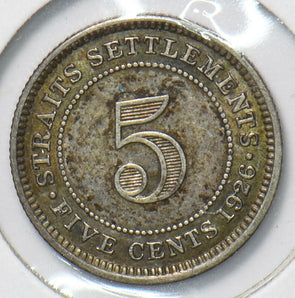Straits Settlements 1926 5 Cents 294695 combine shipping