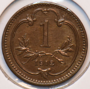 Austria 1912 Heller Eagle animal 193383 combine shipping