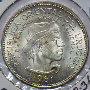 Uruguay 1961 Y 39 10 Pesos 294930 combine shipping