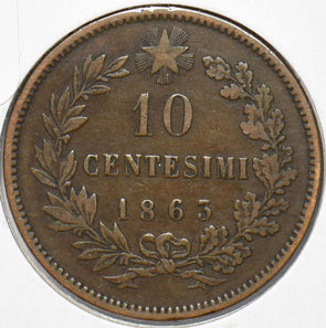 Italy 1863 10 Centesimi  191827 combine shipping